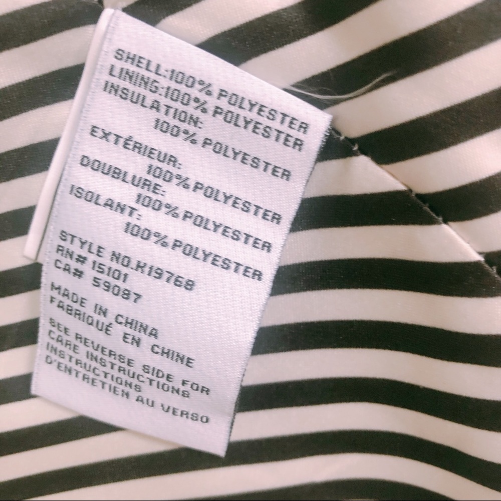 Kate Spade ♠️ Blue Quilted Packable Hood Jacket - Picture 7 of 8